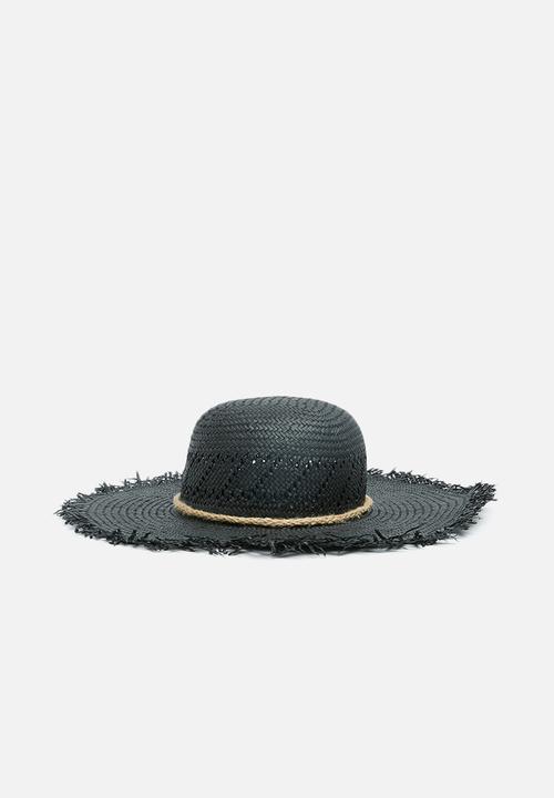 Superbalist - Straw sun hat - black