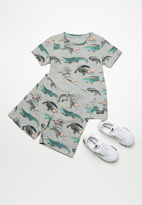 Name It - Dille long shorts - grey 