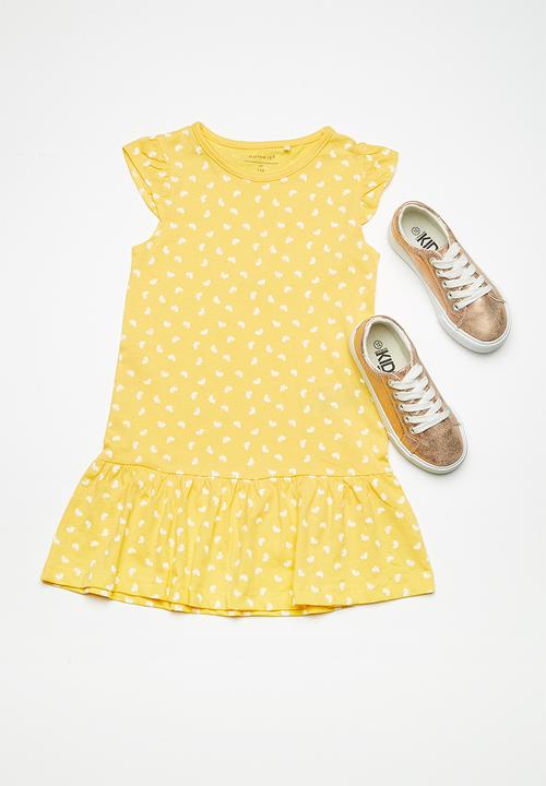 Name It - Vida dress - yellow 