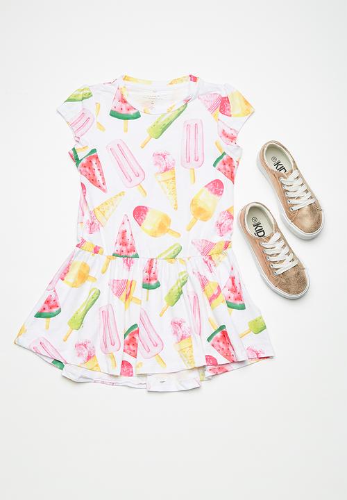 Name It - Kimmie short sleeve dress  - multi 