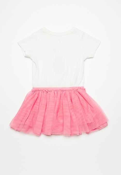Name It - Felisa tulle dress - white & pink 