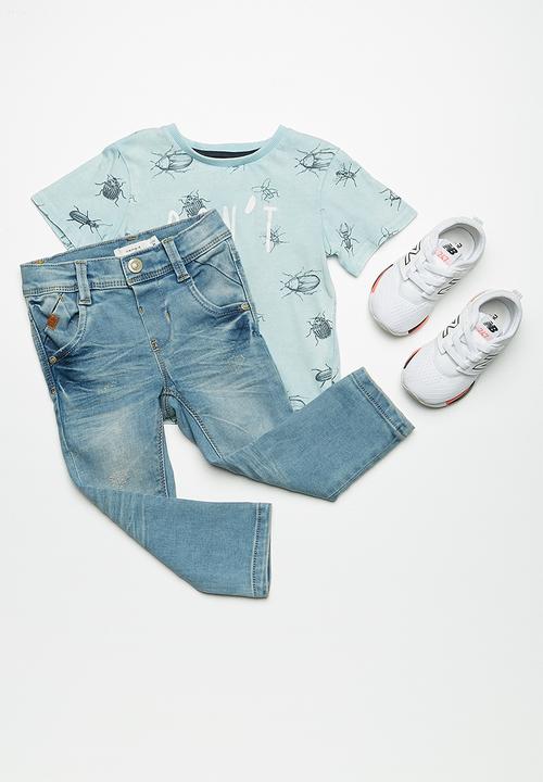 Name It - Theo regular denim pants - blue 