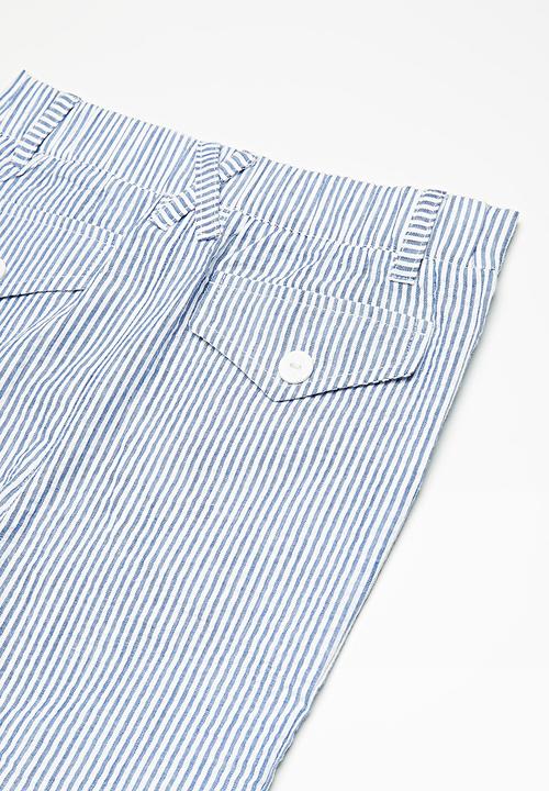 Superbalist - Casual chino pants - blue and white stripes