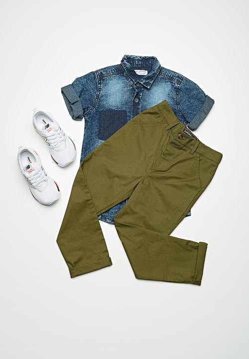 Superbalist - Casual chino pants - olive