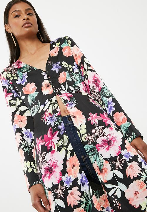 Superbalist - Slit detail maxi blouse - multi 