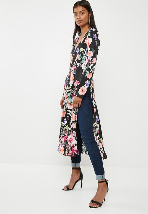Superbalist - Slit detail maxi blouse - multi 
