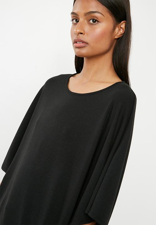 Superbalist - Cut & sew scarf top - black 
