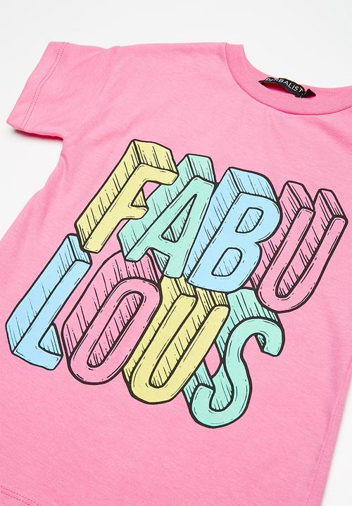 Superbalist - Embroided swing tee - pink