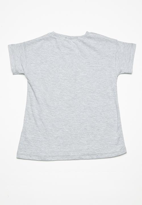 Superbalist - Embroided swing tee - grey 