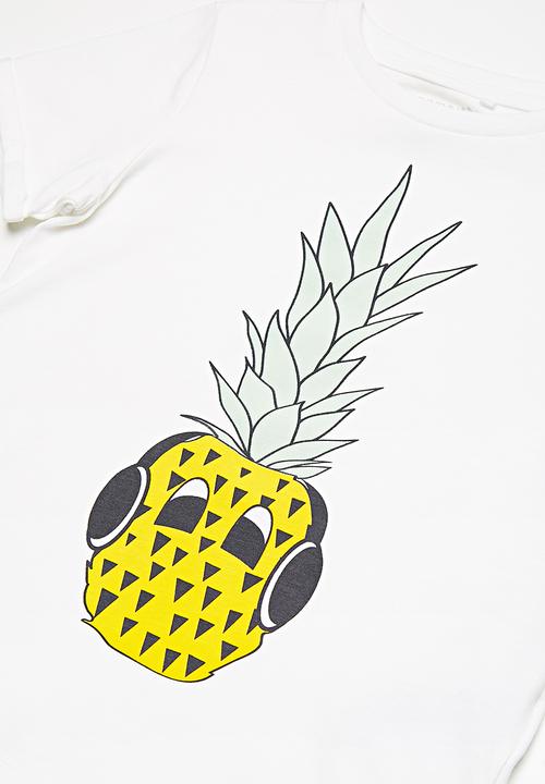 Name It - Pineapple short sleeve top - white 