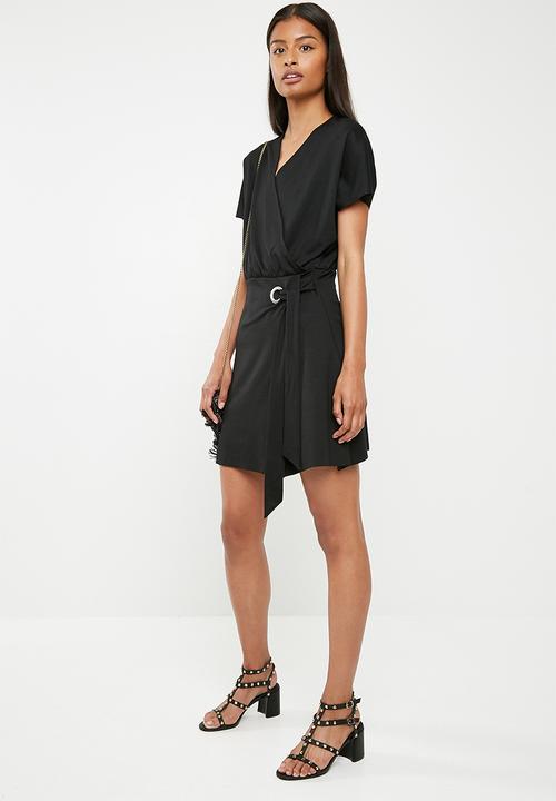 Pieces - Ginny wrap dress - black 