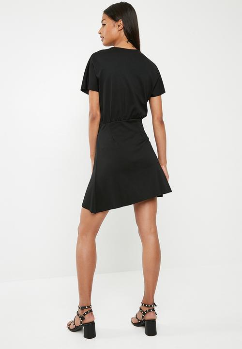 Pieces - Ginny wrap dress - black 