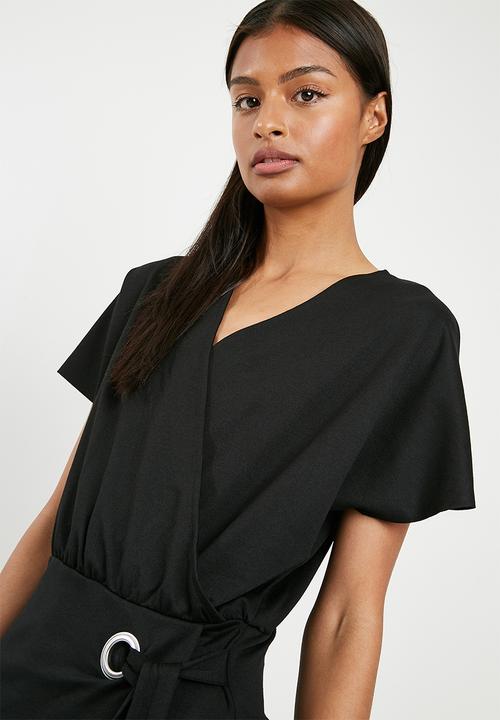 Pieces - Ginny wrap dress - black 