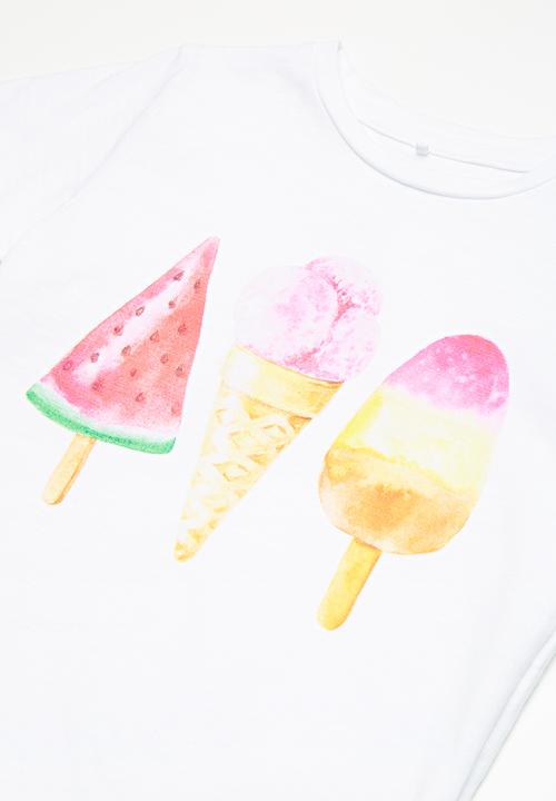 Name It - Krille short sleeve top - white 
