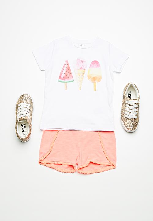 Name It - Krille short sleeve top - white 