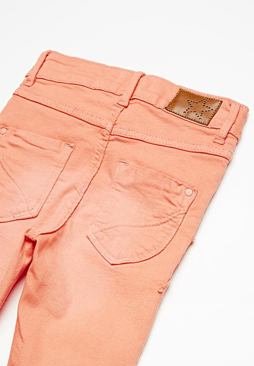 Name It - Polly skinny chino pants - orange 