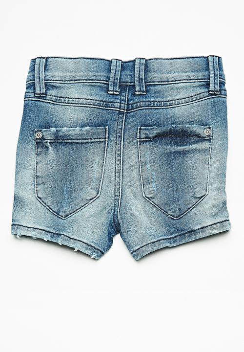 Name It - Sofus denim long shorts - blue 