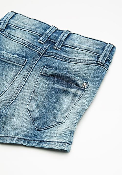 Name It - Sofus denim long shorts - blue 
