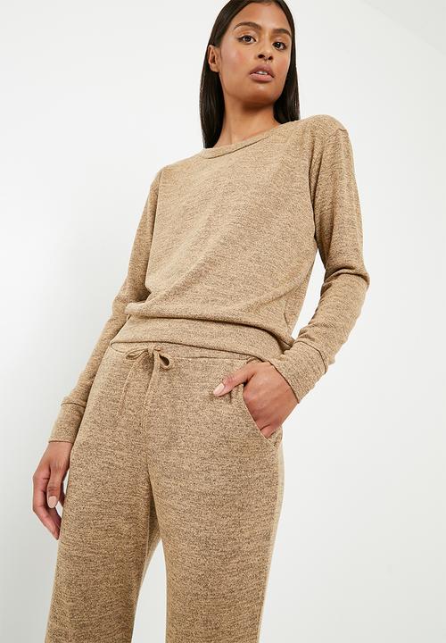 Missguided - Lounge tracksuit set - brown