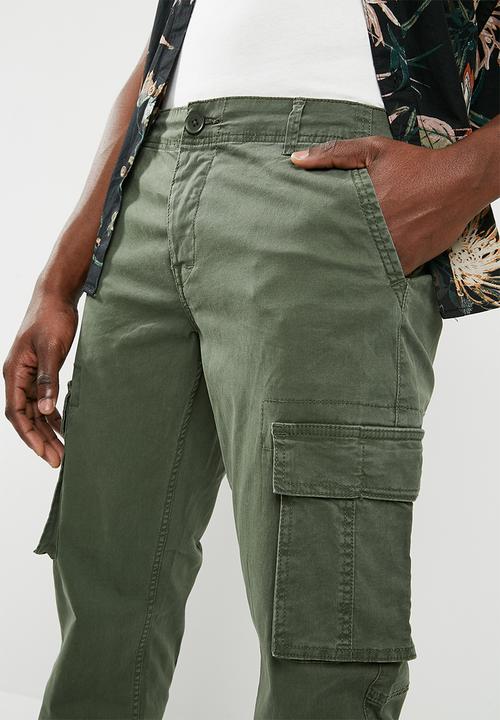 Only & Sons - Thomas cuff cargo pants - green