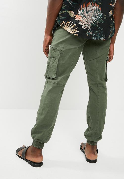 Only & Sons - Thomas cuff cargo pants - green