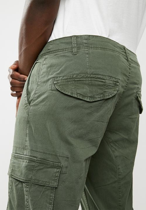 Only & Sons - Thomas cuff cargo pants - green