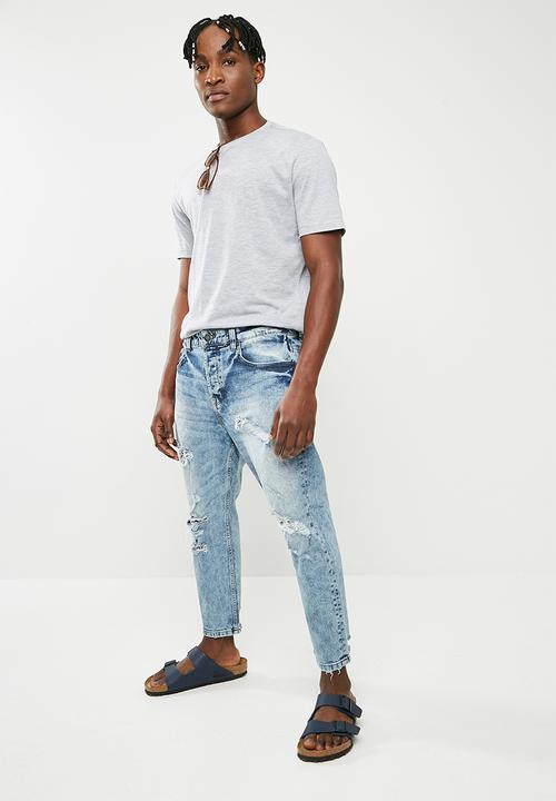 Only & Sons - Regular cropped jeans - blue