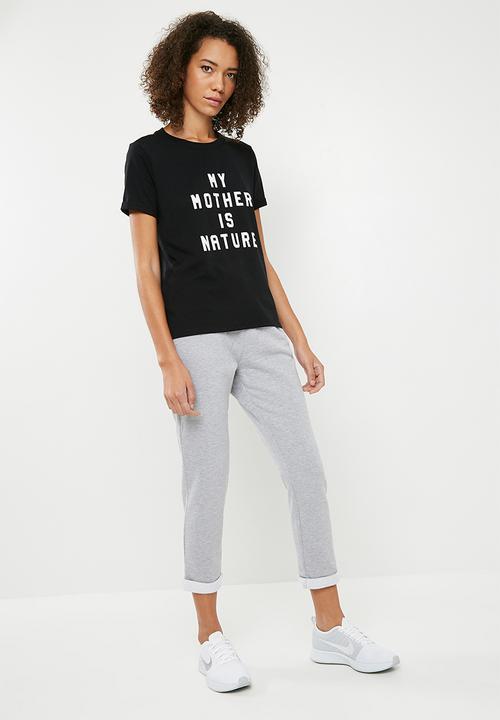 Cotton On - Slogan T-shirt - black 