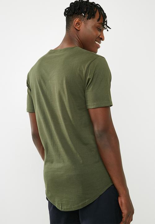 Only & Sons - Matt longy 2 pack tee - green