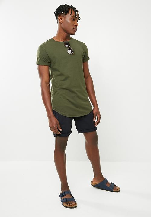 Only & Sons - Matt longy 2 pack tee - green