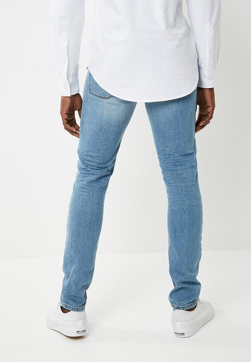 Superbalist - Skinny scuffed jeans - blue 