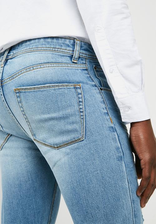 Superbalist - Skinny scuffed jeans - blue 