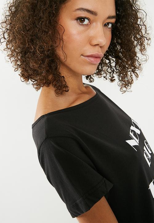 Missguided - Next big thing night tee - black