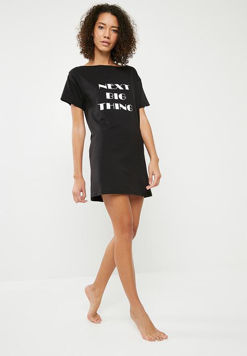 Missguided - Next big thing night tee - black