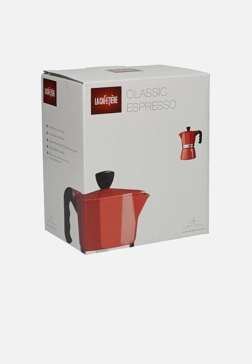 La Cafetiere - 3 cup classic espresso moka pot - red