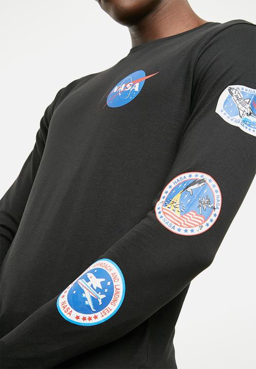 Only & Sons - NASA long sleeve tee - black