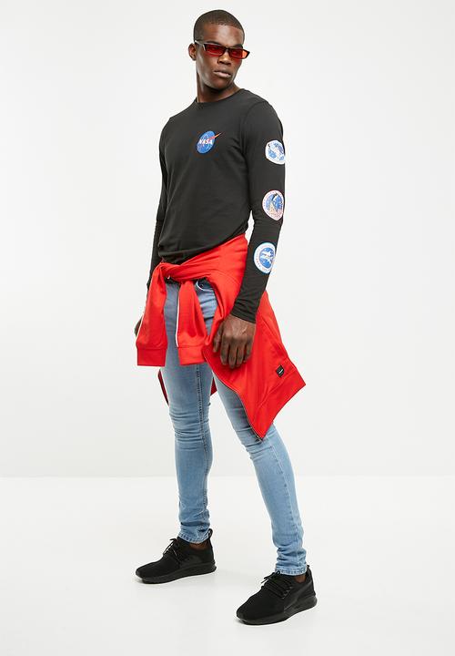 Only & Sons - NASA long sleeve tee - black