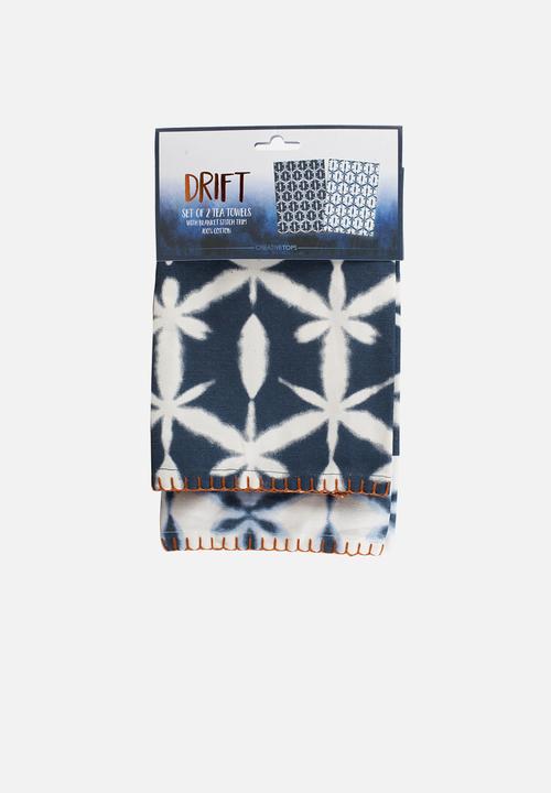 Drift - Tea towels set of 2 - blue