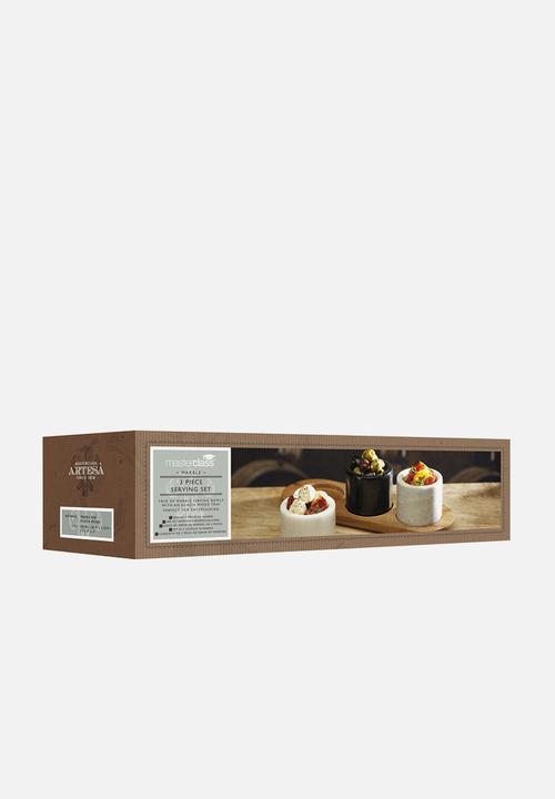 Kitchen Craft - Artesà marble three piece serving set