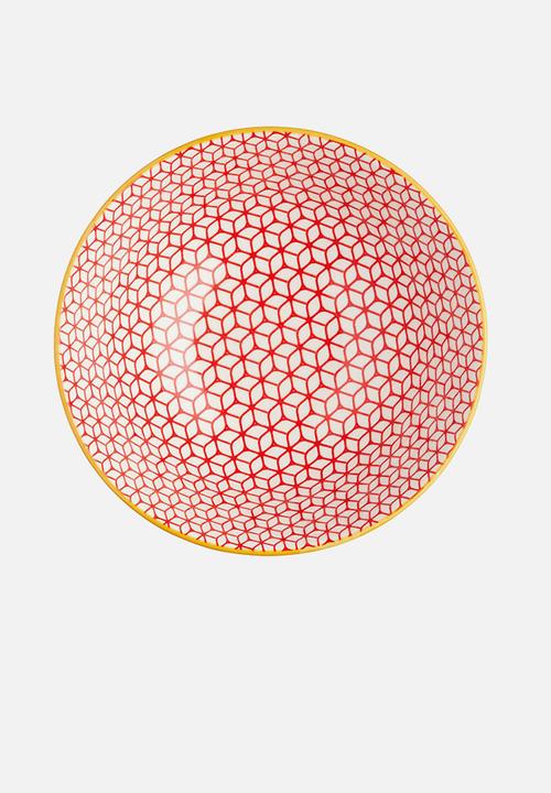 Kitchen Craft - Geometric blue snack bowl