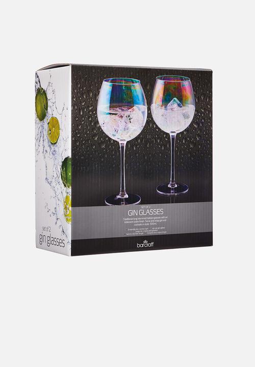 Kitchen Craft - Lustre gin glass set of 2 - iridescent