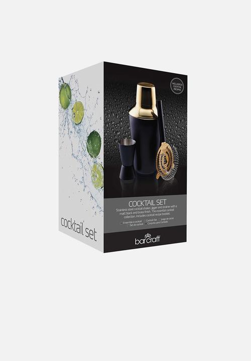 Kitchen Craft - Three piece cocktail set - gold