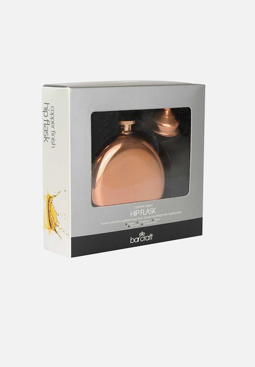 Kitchen Craft - Stainless steel 140ml hip flask - copper finish