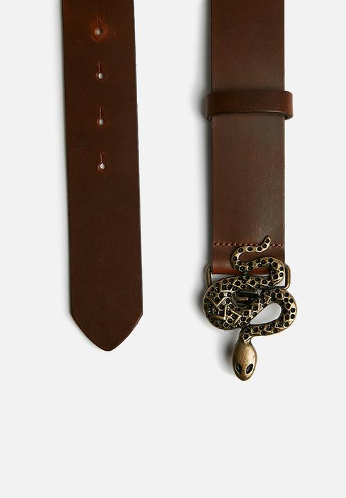 Vero Moda - Patina belt - brown 