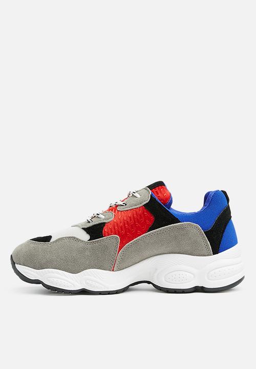 Missguided - Chunky sole colour block trainer - blue