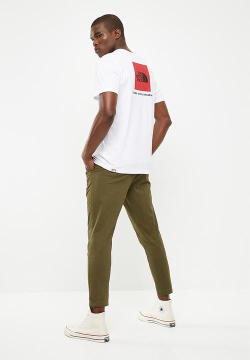 The North Face - Red box tee - white 