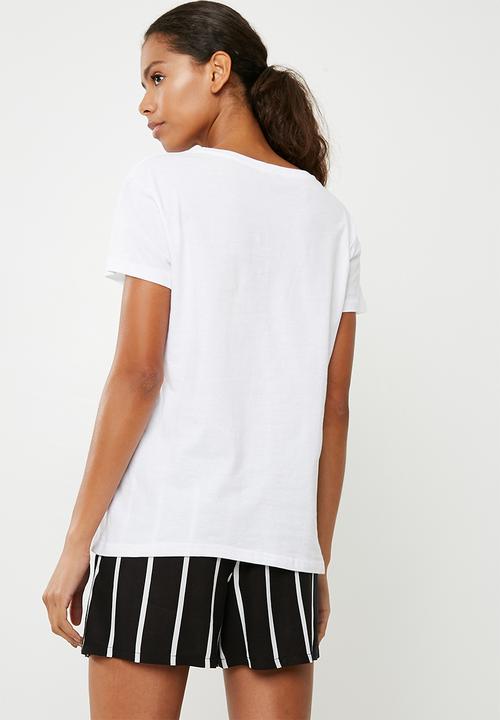 Superbalist - Number slogan tee - white