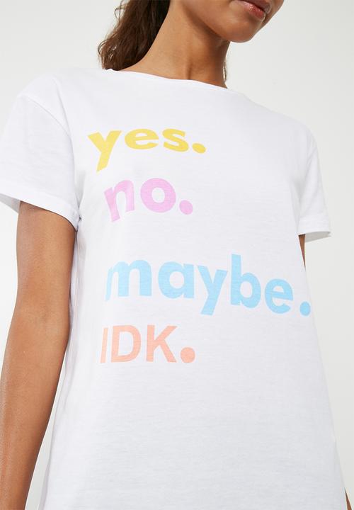 Superbalist - Yes tee - white
