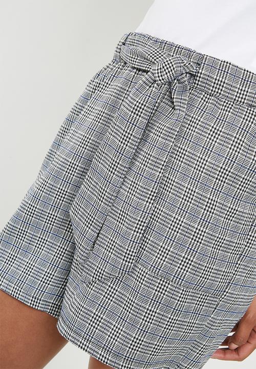 Superbalist - Check self tie shorts - multi