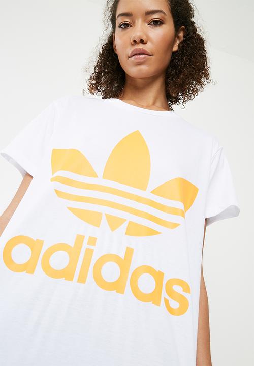 adidas Originals - Boxy trefoil tee - white 